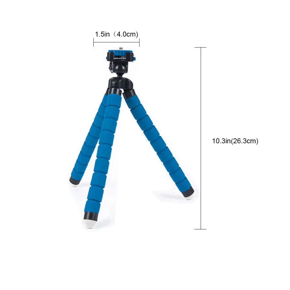 Mini Flexible Sponge Octopus Holder Clip Tripod For Iphone 8Plus Xs Xr Xiaomi Mobile Phone Smartphone Camera Carbon Selfie Stand (32)