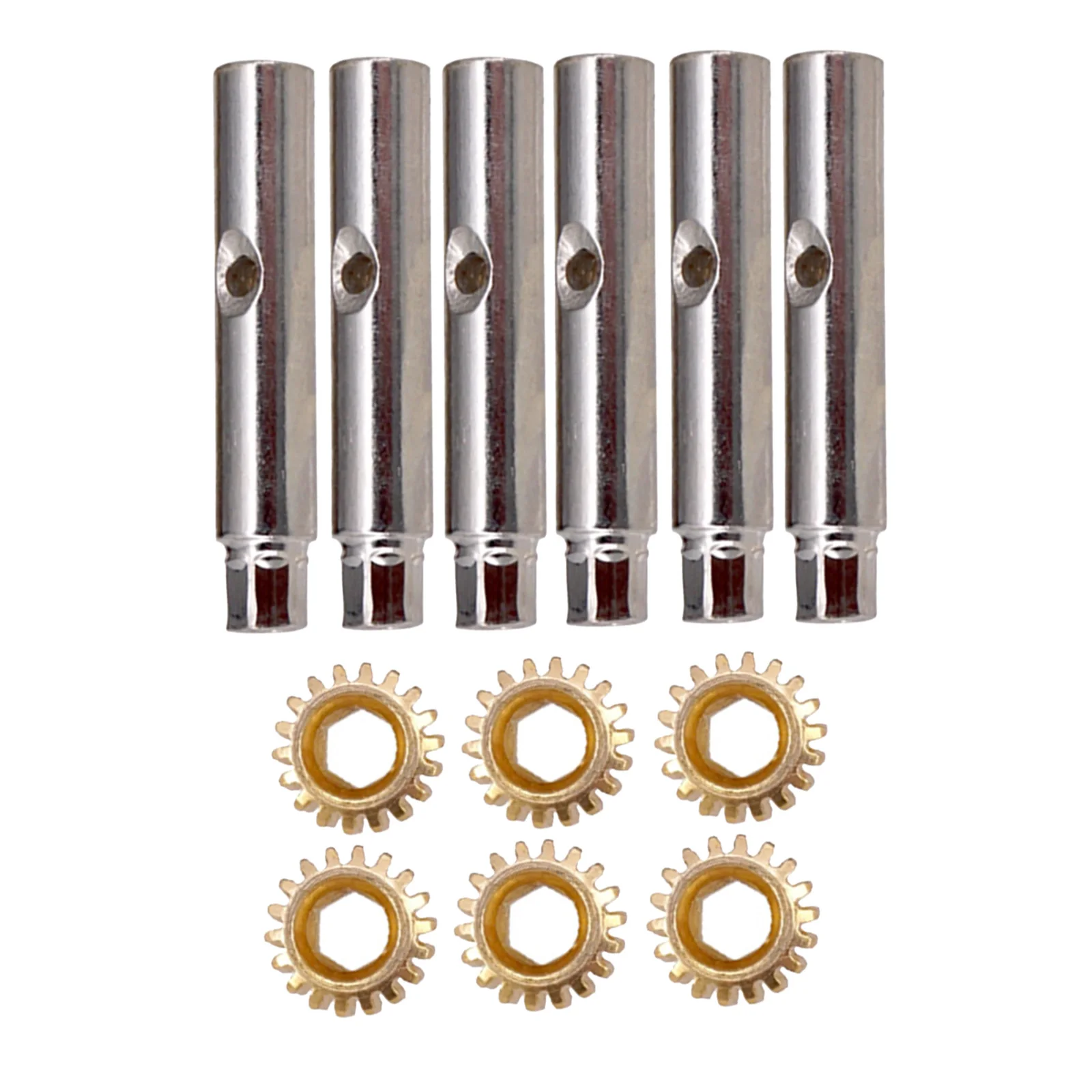 6pcs Hexagonal Open Gear Tuners Tuning Pegs Machine Heads Mount Hex Hole 1/18 1/15 Gears and Legs for Guitar Instruments 6pcs Hexagonal Open Gear Tuners Tuning Pegs Machine Heads Mount Hex Hole 1/18 1/15 Gears and Legs for Guitar Instruments