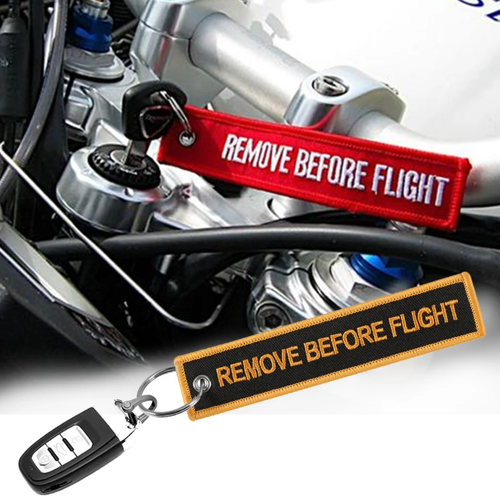 Color Aviation Gift Woven Label Keychain Keyring REMOVE BEFORE FLIGHT Memorial Key Chain Fashion Key Pendant Car Accessories
Color Aviation Gift Woven Label Keychain Keyring REMOVE BEFORE FLIGHT Memorial Key Chain Fashion Key Pendant Car Accessories