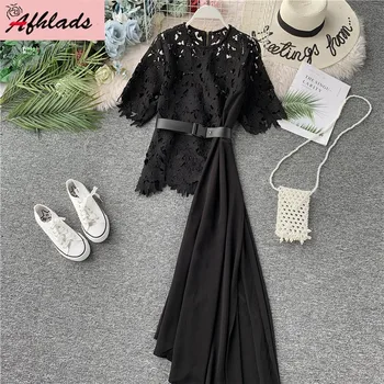 2020 Ladies Summer And Autumn New Hollow Out Lace Patchwork Irregular Chiffon Shirt Ruffled Short-Sleeved Round Neck Shirt
2020 Ladies Summer And Autumn New Hollow Out Lace Patchwork Irregular Chiffon Shirt Ruffled Short-Sleeved Round Neck Shirt