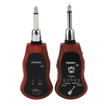Gitafish Wireless System Guitar Transmitter Receiver UHF 10 Channels Built-In 5 Effects (Clean/Bluesy/Flanger/Tremolo/Metal) for
Gitafish Wireless System Guitar Transmitter Receiver UHF 10 Channels Built-In 5 Effects (Clean/Bluesy/Flanger/Tremolo/Metal) for