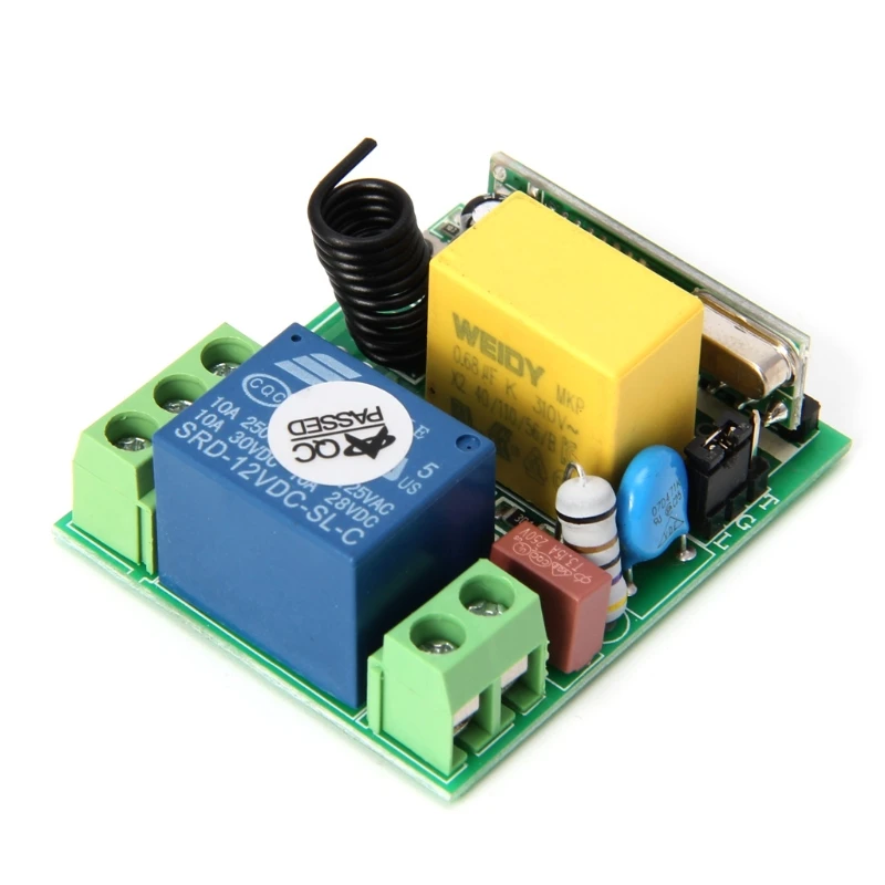 AC 220V 10A 1CH RF 315MHz Wireless Remote Control Switch Receiver + Transmitter Kit AXYF
AC 220V 10A 1CH RF 315MHz Wireless Remote Control Switch Receiver + Transmitter Kit AXYF