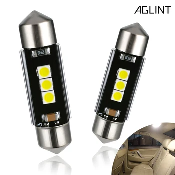 AGLINT 2PCS C5W LED CANBUS C10W led bulb 3030 SMD 3LED Festoon 36mm Car Interior Dome Lamp License Plate Reading Light White 12V
AGLINT 2PCS C5W LED CANBUS C10W led bulb 3030 SMD 3LED Festoon 36mm Car Interior Dome Lamp License Plate Reading Light White 12V