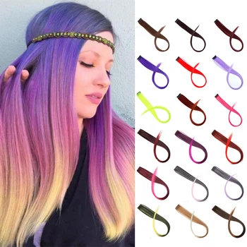 DIANQI Color composite extension long straight hair with a clip of one piece rainbow highlights for a woman with a 22-inch wi
DIANQI Color composite extension long straight hair with a clip of one piece rainbow highlights for a woman with a 22-inch wi