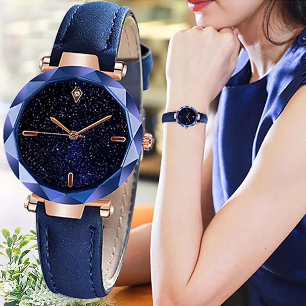 2020 Women watches Simple And Stylish Luxurious Starry Dial Convex Mirror Leather Strap Watch relogio feminino
2020 Women watches Simple And Stylish Luxurious Starry Dial Convex Mirror Leather Strap Watch relogio feminino