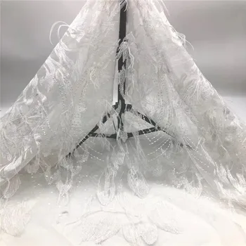 Nigerian Lace Fabric 2020 High Quality Lace 3d Lace Fabric Wedding White African With Sequins Nigerian French Lace JH83-72 
Nigerian Lace Fabric 2020 High Quality Lace 3d Lace Fabric Wedding White African With Sequins Nigerian French Lace JH83-72