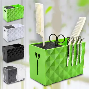 1pc Double Slots Scissors Holder Hair Clips Storage Box Hairdressing Tools Organizer for Home Shop White
1pc Double Slots Scissors Holder Hair Clips Storage Box Hairdressing Tools Organizer for Home Shop White