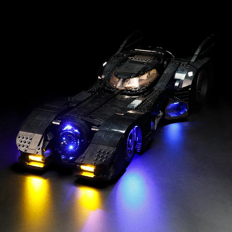 Фото Набор со светодиодсветильник кой для модели бэтмобиля 76139 1989 игрушки сборки