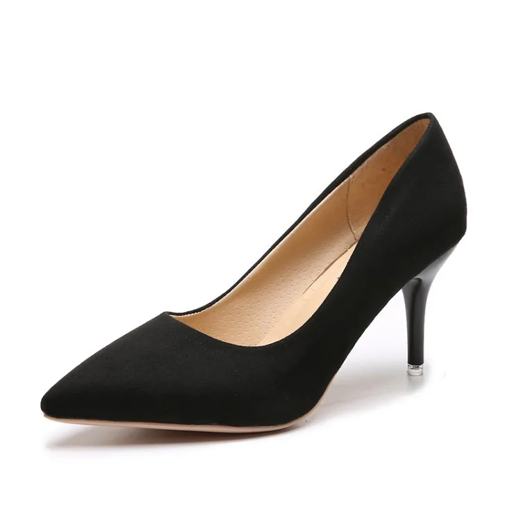 QSR PUMPS 2019 spring new pointed high-heeled suede shoes Europe America style large size 44 was thin wild women's shoes
QSR PUMPS 2019 spring new pointed high-heeled suede shoes Europe America style large size 44 was thin wild women's shoes