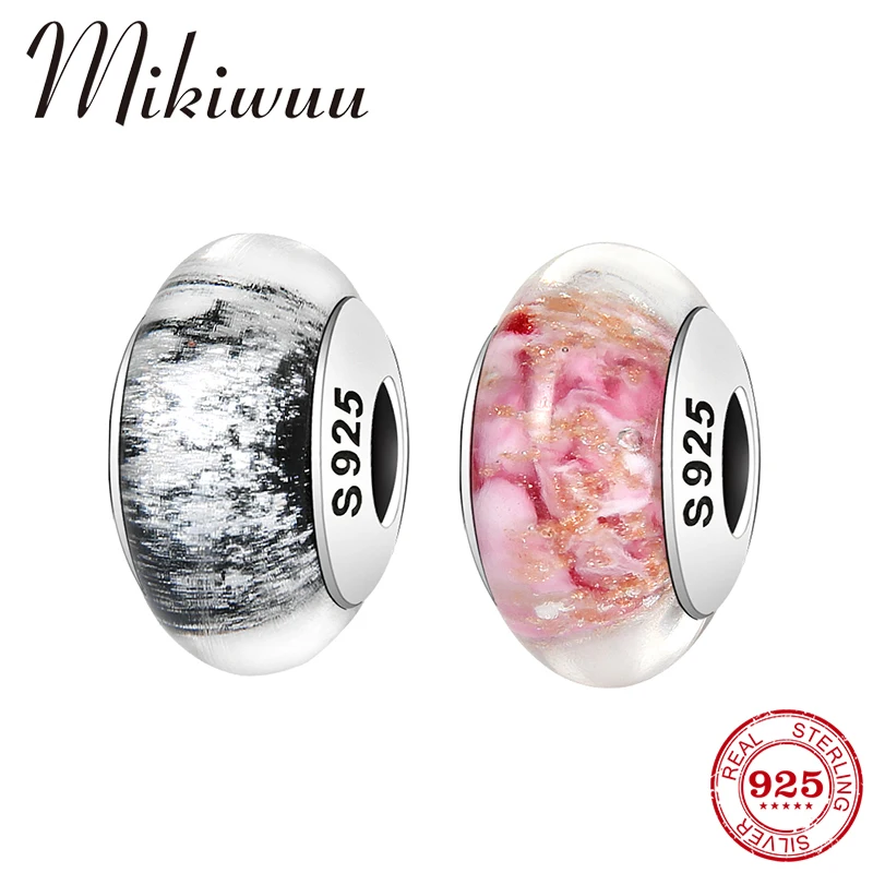 New 925 Sterling Silver Shiny Colorful quicksand Murano Glass Beads Charm Fit Original Pandora Charm Bracelet Women Jewelry
New 925 Sterling Silver Shiny Colorful quicksand Murano Glass Beads Charm Fit Original Pandora Charm Bracelet Women Jewelry