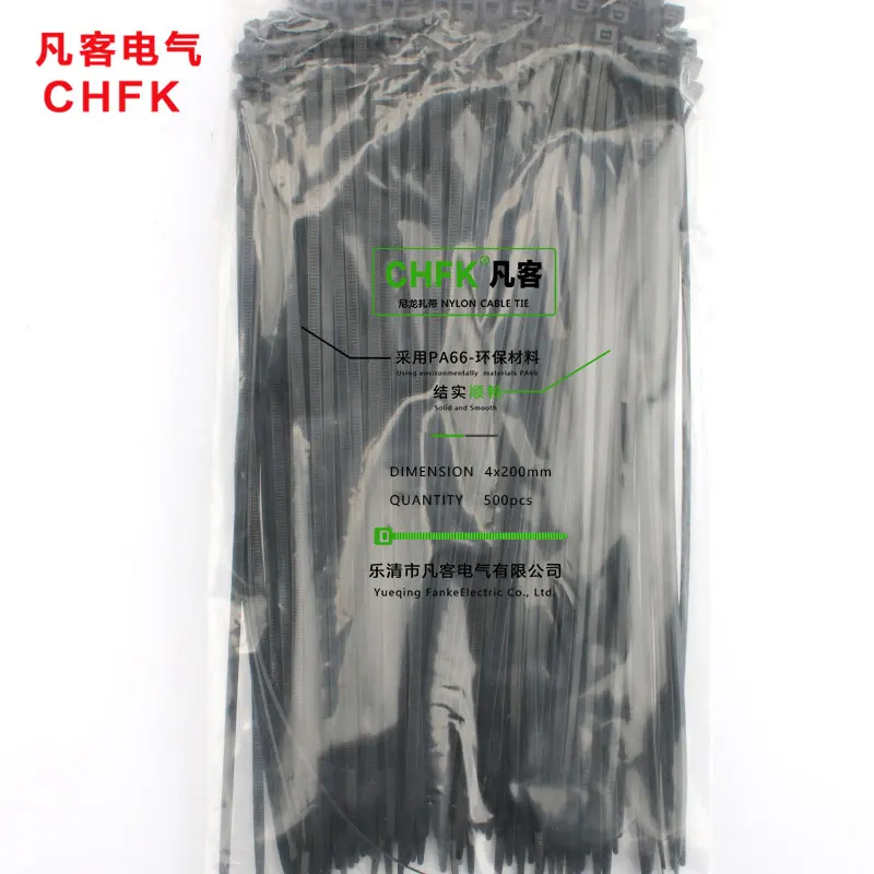 500Pcs/pack 4*200mm high quality width 2.8mm black color Factory Standard Self-locking Plastic Nylon Cable Ties,Wire Zip Tie
500Pcs/pack 4*200mm high quality width 2.8mm black color Factory Standard Self-locking Plastic Nylon Cable Ties,Wire Zip Tie