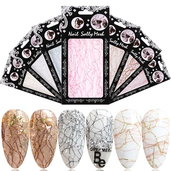1pc 3D Mesh Nail Sticker Net Line Tape on Nails Stripe Line Adhesive Silk Foil Gold Silver Decorations Decal Polish Tip Manicure
1pc 3D Mesh Nail Sticker Net Line Tape on Nails Stripe Line Adhesive Silk Foil Gold Silver Decorations Decal Polish Tip Manicure