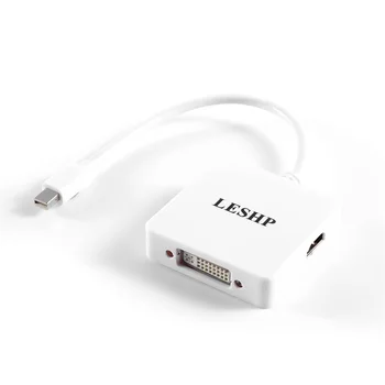 Multi-Function 3 in 1 Mini Displayport DP to DVI HDMI DP Cable Adapter Display Port Male to Female For Mac Macbook Pro Air
Multi-Function 3 in 1 Mini Displayport DP to DVI HDMI DP Cable Adapter Display Port Male to Female For Mac Macbook Pro Air