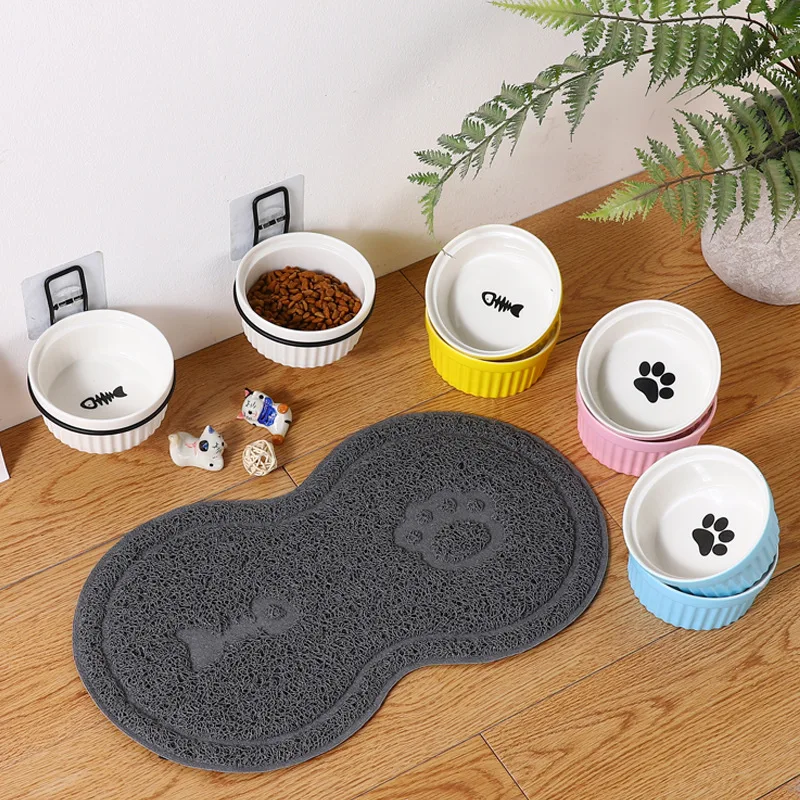 Wall-Mounted Ceramic Puppy Feeding Product Food Water Bowl For Cat Dog Pet Supplies
Wall-Mounted Ceramic Puppy Feeding Product Food Water Bowl For Cat Dog Pet Supplies