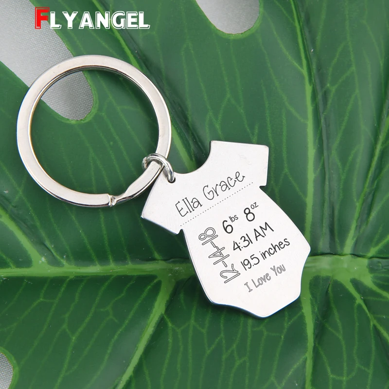 Hot Sale Delicate Customize Deep Engraved Keychain Chic Key Rings Baby Clothes Shape Customize Baby Information For New parents
Hot Sale Delicate Customize Deep Engraved Keychain Chic Key Rings Baby Clothes Shape Customize Baby Information For New parents