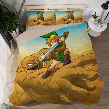 New 3pcs/set 3D Legend of Zelda Printed Pattern Bedding Set Duvet Cover Bed Sheet 2PCS Pillowcase Polyester Bedding bedclothes
New 3pcs/set 3D Legend of Zelda Printed Pattern Bedding Set Duvet Cover Bed Sheet 2PCS Pillowcase Polyester Bedding bedclothes