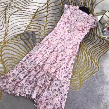 2020 Sexy Sleeveless Spring summer Women runway Dress V-Neck Vintage Flowers Print Diamonds Long A-Line Ruffles Dresses
2020 Sexy Sleeveless Spring summer Women runway Dress V-Neck Vintage Flowers Print Diamonds Long A-Line Ruffles Dresses
