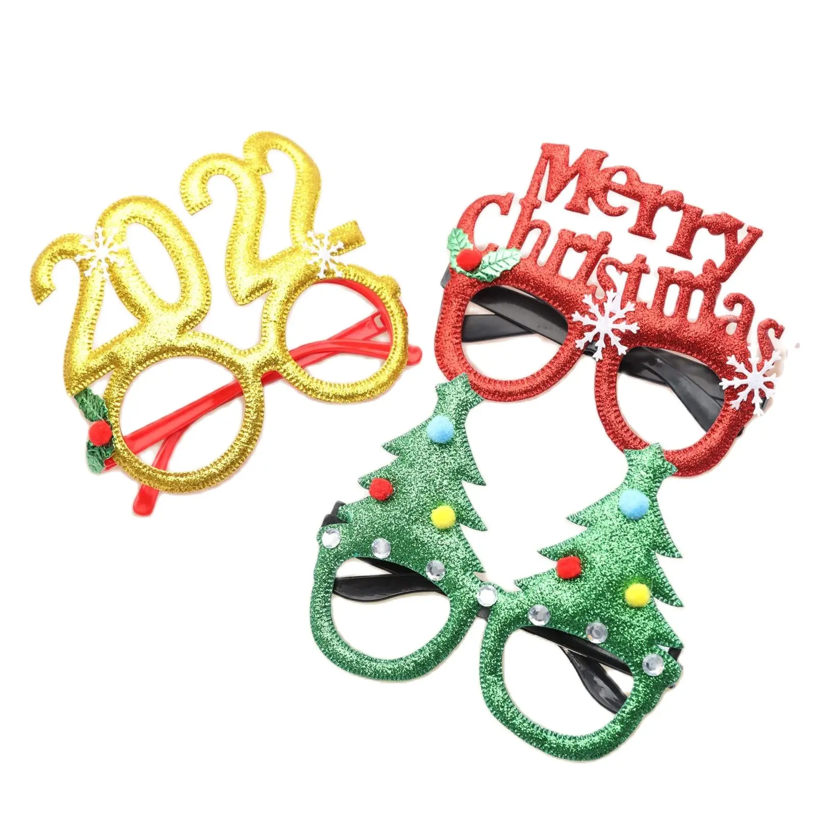 12pcs Cute Christmas Glasses, Xmas Glitter Antler Party Glasses Frames for Christmas Party Holiday Favors (One Size Fits All)
12pcs Cute Christmas Glasses, Xmas Glitter Antler Party Glasses Frames for Christmas Party Holiday Favors (One Size Fits All)