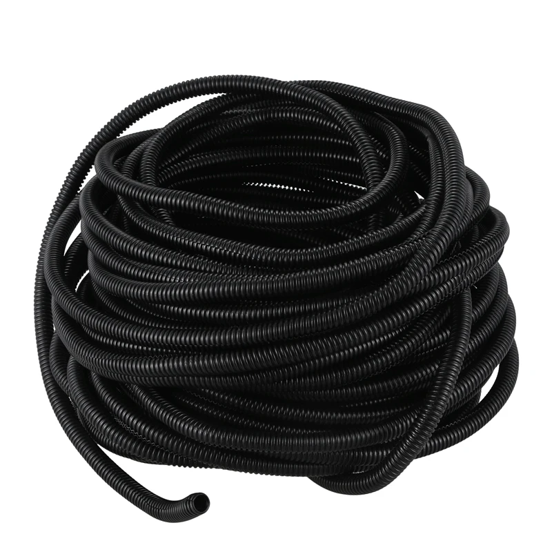 100 Ft 3/8 inch Split Wire Loom Conduit Polyethylene Tubing Black Color Sleeve Tube
100 Ft 3/8 inch Split Wire Loom Conduit Polyethylene Tubing Black Color Sleeve Tube