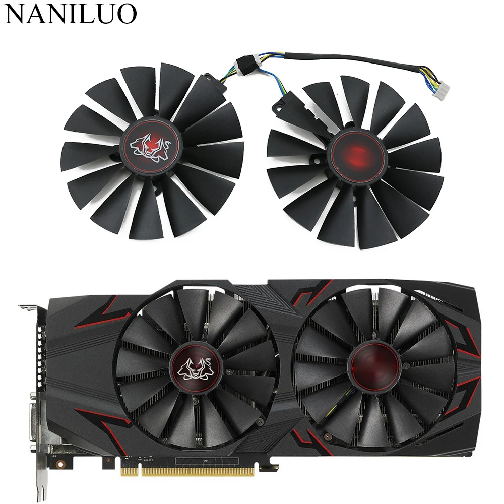 Вентилятор охлаждения для игровой видеокарты ASUS GTX FDC10M12S9-C Ti CERBERUS 95 мм 1070 |