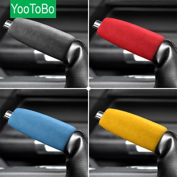 Handbrake Cover ABS + Alcantara Car Handbrake Sleeve For Mustang Car Styling 2015 2016 2017 2018 2019 2020 Accessories 
Handbrake Cover ABS + Alcantara Car Handbrake Sleeve For Mustang Car Styling 2015 2016 2017 2018 2019 2020 Accessories