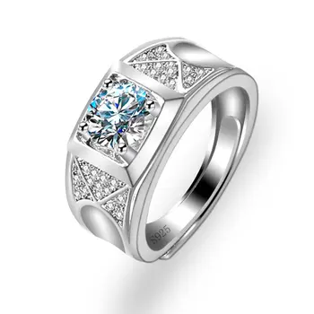 Adjustment Classic Large Size 925 Sterling Silver Ring Crystal Ring For Men Open Ring Men's Jewellery 
Adjustment Classic Large Size 925 Sterling Silver Ring Crystal Ring For Men Open Ring Men's Jewellery