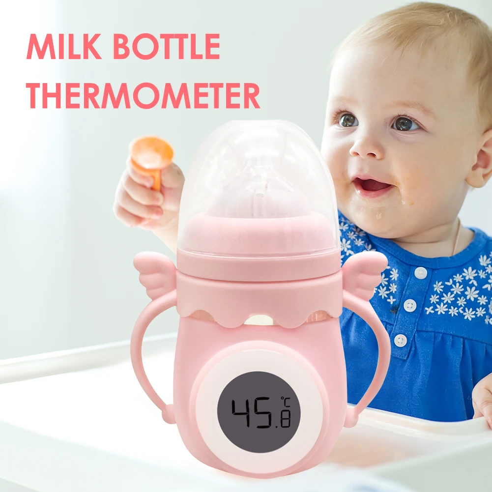 Feeding Bottle Cover Sensible Temperature Meter Digital Displaying Silicone Shaking Fast Milk Bottle Thermometric Sleeve
Feeding Bottle Cover Sensible Temperature Meter Digital Displaying Silicone Shaking Fast Milk Bottle Thermometric Sleeve