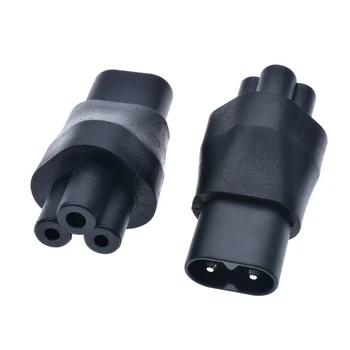 IEC 320 C5 to C8 Power Adapter, IEC 320 3 pin Female to 2 pin Male Converter Plug*
IEC 320 C5 to C8 Power Adapter, IEC 320 3 pin Female to 2 pin Male Converter Plug*
