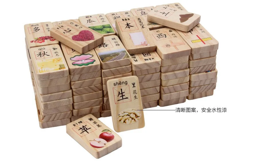 100 Pieces Double-Sided Circular Bead Chinese Characters Domino Early Childhood Reading Cognitive Wooden Building Blocks Childre
100 Pieces Double-Sided Circular Bead Chinese Characters Domino Early Childhood Reading Cognitive Wooden Building Blocks Childre