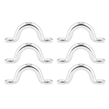 6Pcs 6mm Trailer Tie Loop Lashing Rope Tie Down Ring Horse. Pad Eye 316 Stainless Steel Deck Loop, Tie Down Kayak Tie Down Loop
6Pcs 6mm Trailer Tie Loop Lashing Rope Tie Down Ring Horse. Pad Eye 316 Stainless Steel Deck Loop, Tie Down Kayak Tie Down Loop