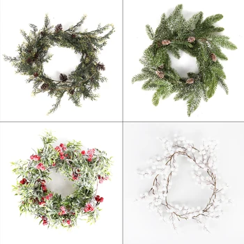 Christmas red berry Pinecones green snow branch Christmas decorations for home navidad artificial plant natal wreath garland
Christmas red berry Pinecones green snow branch Christmas decorations for home navidad artificial plant natal wreath garland