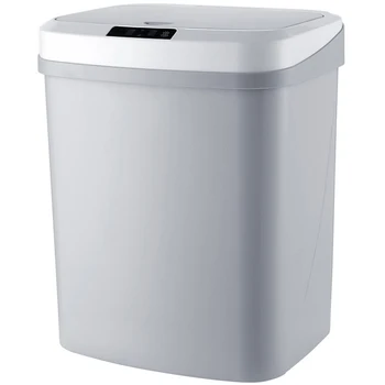 15L Large Capacity Touchless Infrared Motion Sensor Automatic Induction Smart Trash Can Household Kitchen Garbage Bin-Grey
15L Large Capacity Touchless Infrared Motion Sensor Automatic Induction Smart Trash Can Household Kitchen Garbage Bin-Grey