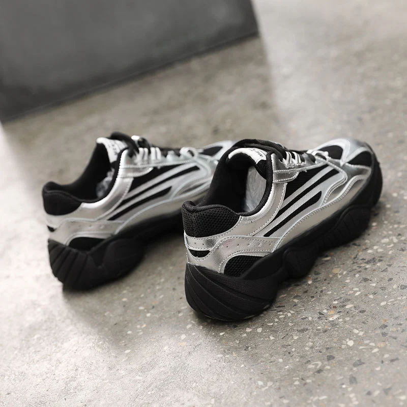 Glitter Silver Sneakers Fashion Chunky Sneakers Women 2019 New Black Sneakers dames Soft Leisure Baskets Femme Brand Sneakers 
Glitter Silver Sneakers Fashion Chunky Sneakers Women 2019 New Black Sneakers dames Soft Leisure Baskets Femme Brand Sneakers