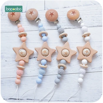 Bopoobo 1pc Baby Teether 1PC Pacifier Chain Beech Star Wooden Clip Geometric Crochet Beads Pacifier Clip Chain Tiny Rod Toys
Bopoobo 1pc Baby Teether 1PC Pacifier Chain Beech Star Wooden Clip Geometric Crochet Beads Pacifier Clip Chain Tiny Rod Toys