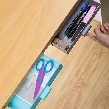 Under-drawer Storage Box Self Stick Pencil Tray Desk Table Storage Drawer Organizer Box Under Desk Stand Self-adhesive 21*10*3.4
Under-drawer Storage Box Self Stick Pencil Tray Desk Table Storage Drawer Organizer Box Under Desk Stand Self-adhesive 21*10*3.4