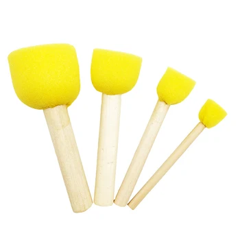 4 Pcs Paint Brush Sponge Round Gift For Children Wood Handles Drawing Painting Toys Graffiti
4 Pcs Paint Brush Sponge Round Gift For Children Wood Handles Drawing Painting Toys Graffiti