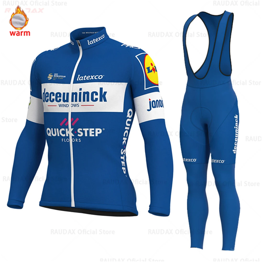 2019 QUICK STEP Pro Team Cycling Jersey Winter Thermal Fleece Cycling Clothing Bike Bib Pant Set MTB Ropa Ciclismo Maillot Wear
2019 QUICK STEP Pro Team Cycling Jersey Winter Thermal Fleece Cycling Clothing Bike Bib Pant Set MTB Ropa Ciclismo Maillot Wear