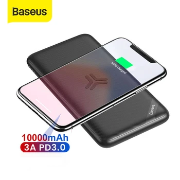 Baseus Wireless Power Bank 10000mah Quick Charge 3.0+PD3.0 Portable External Battery Charger Powerbank For iPhone Samsung Xiaomi
Baseus Wireless Power Bank 10000mah Quick Charge 3.0+PD3.0 Portable External Battery Charger Powerbank For iPhone Samsung Xiaomi