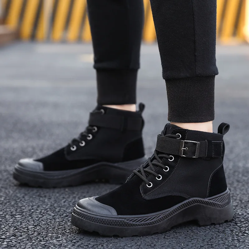 Autumn New Style Retro Martin Boots Mid-top Versatile British Style Worker Boot Thick Bottomed Desert Boots
Autumn New Style Retro Martin Boots Mid-top Versatile British Style Worker Boot Thick Bottomed Desert Boots