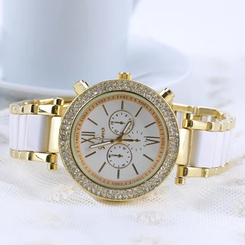 Fashion Daily Artificial Diamond Round Shape Shopping Ceramic Casual Gold-plated Gift Easy Reading Women Watch
Fashion Daily Artificial Diamond Round Shape Shopping Ceramic Casual Gold-plated Gift Easy Reading Women Watch