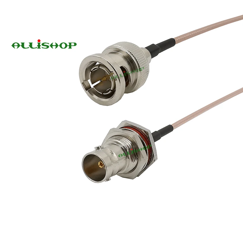 BNC Male to BNC Female Bulkhead Mount 75 Ohm Extension RG179 Cable for HD 3G SDI Vedio Camera Monitor Recorder Converter
BNC Male to BNC Female Bulkhead Mount 75 Ohm Extension RG179 Cable for HD 3G SDI Vedio Camera Monitor Recorder Converter