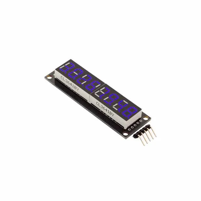 A12-- 8-Digit LED 0.36" Display Tube (decimal) 7-segments BLUE color 74HC595 disp. size 61x14mm
A12-- 8-Digit LED 0.36" Display Tube (decimal) 7-segments BLUE color 74HC595 disp. size 61x14mm
