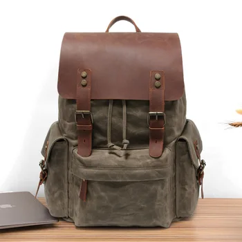 Vintage Canvas Leather Backpack For Man Big Capacity Fit For 15" Laptop Rucksack School Daypack Large Travel Backpack Mochia
Vintage Canvas Leather Backpack For Man Big Capacity Fit For 15" Laptop Rucksack School Daypack Large Travel Backpack Mochia