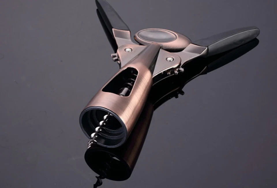Zinc Alloy Wine Corkscrew Luxurious Wine Opener Air Pressure Simple Bronzer Wine Bottle Opener