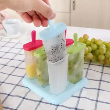 6PCS/Set Reusable DIY Ice Cream Maker Molds Ice Cube Lolly Mould With Tray Homemade Ice Cream Mold Summer Kitchen Mould Tools
6PCS/Set Reusable DIY Ice Cream Maker Molds Ice Cube Lolly Mould With Tray Homemade Ice Cream Mold Summer Kitchen Mould Tools