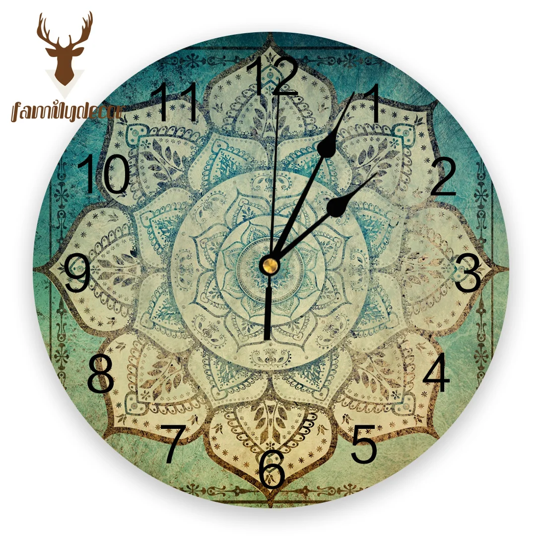 Faded Bohemian Mandala Printed PVC Wall Clock Modern Design Home Decor Bedroom Silent O'clock Watch Wall For Living Room
Faded Bohemian Mandala Printed PVC Wall Clock Modern Design Home Decor Bedroom Silent O'clock Watch Wall For Living Room