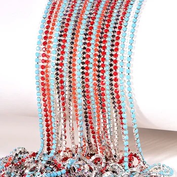 10yards Opal Color Rhinestones Cup Chain SS6 SS8 Glass Crystal Silver Base Dense Claw Rhinestones Trimming B1356
10yards Opal Color Rhinestones Cup Chain SS6 SS8 Glass Crystal Silver Base Dense Claw Rhinestones Trimming B1356