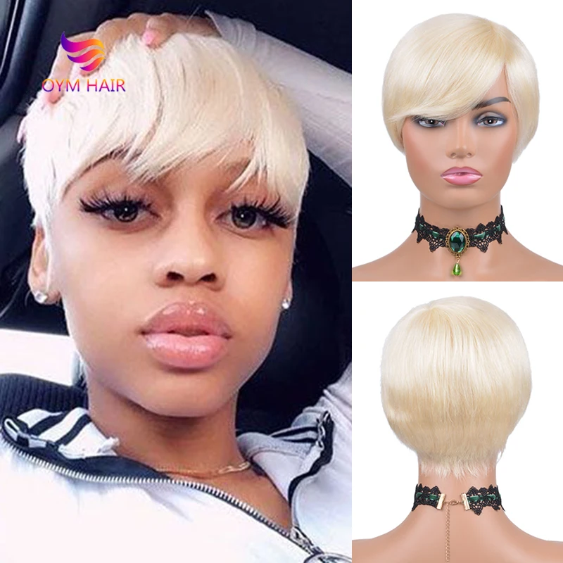 Short Straight Pixie Cut Wig With Bangs Human Hair Wigs For Black Women 150% Remy Brazilian Hair 613 Pixie Blonde Wig Human Hair
Short Straight Pixie Cut Wig With Bangs Human Hair Wigs For Black Women 150% Remy Brazilian Hair 613 Pixie Blonde Wig Human Hair