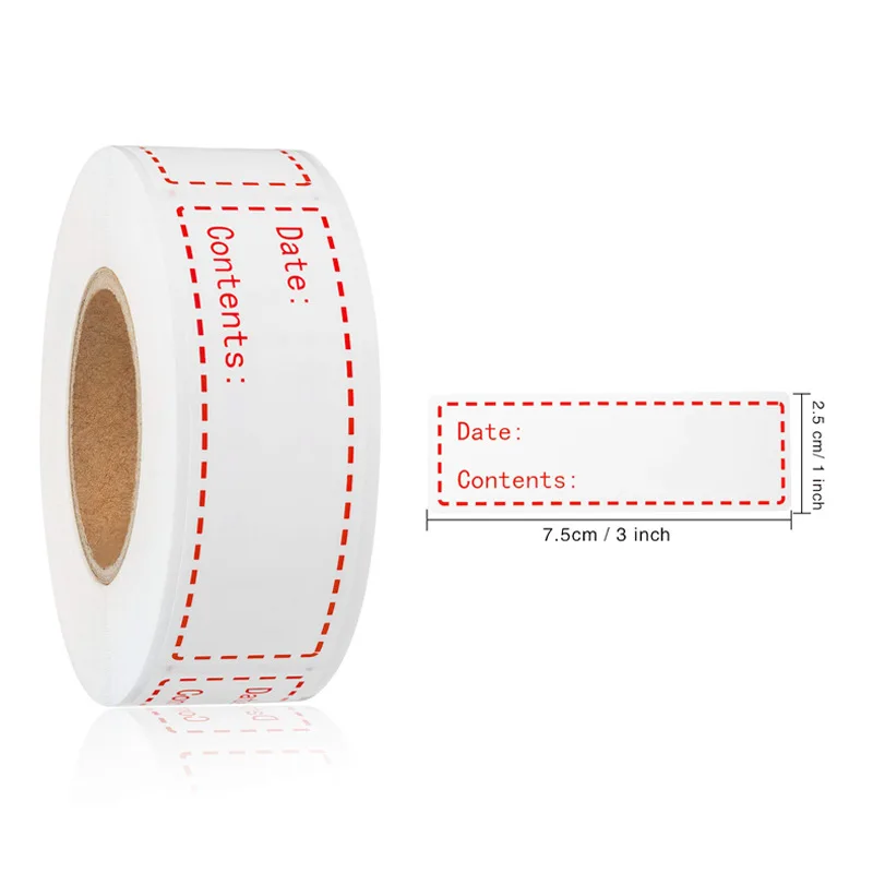 125 PCS/Roll Red Self-Adhesive Sticker For Kitchen Storage Freezer Refrigerator Food Mark Label Removable Waterproof Stickers
125 PCS/Roll Red Self-Adhesive Sticker For Kitchen Storage Freezer Refrigerator Food Mark Label Removable Waterproof Stickers