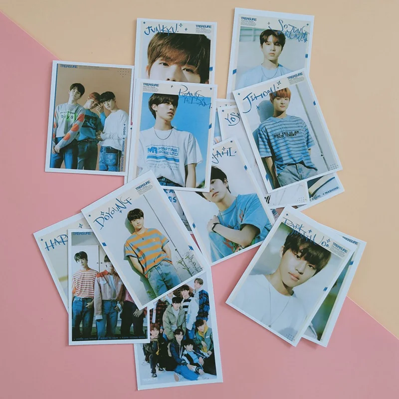 16Pcs/Set Kpop TREASURE Paper Photo Lomo Card TREASURE Members New Album Collective Photocard Postercard For Fans Collection
16Pcs/Set Kpop TREASURE Paper Photo Lomo Card TREASURE Members New Album Collective Photocard Postercard For Fans Collection